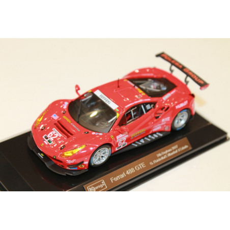 FERRARI 488 GTE 3.9L TURBO V8 N°62 "TEAM RISI" 24H DAYTONA 2017 1/43 BURAGO 1