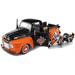 FORD F-150 STX "HARLEY DAVIDSON" AVEC MOTO FLH DUO GLIDE 1958 1/24 MAISTO