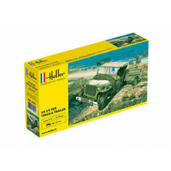 JEEP WILLIS + REMORQUE 1/72 HELLER