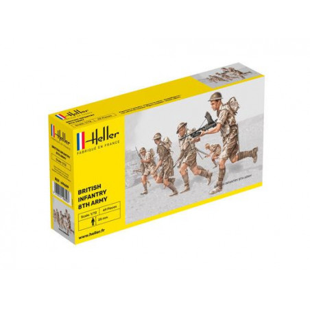 INFANTRIE BRITANNIQUE 8TH ARMY 1/72 HELLER