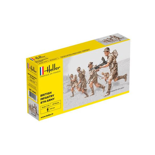 Maquette Parachutistes Britanniques Heller - 50 Figurines 1:72 - Débarquement Normandie