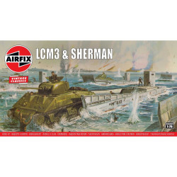 LCM3 & SHERMAN 1/76 AIRFIX