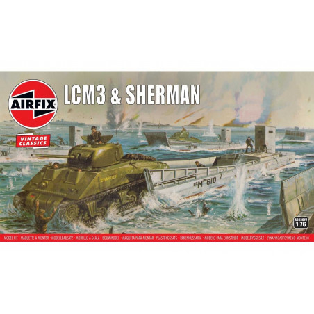 LCM3 & SHERMAN 1/76 AIRFIX