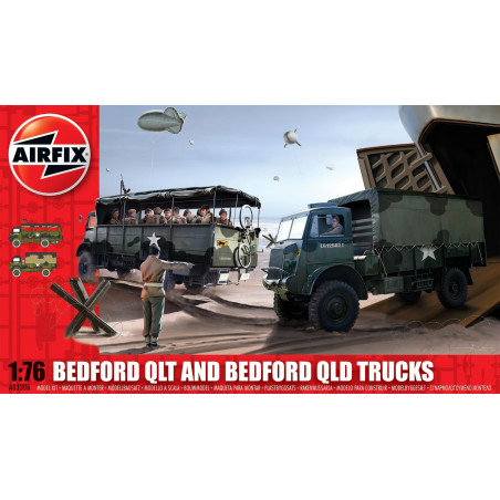 BEDFORD QLT AND BEDFORD QLD TRUKS 1/76 AIRFIX