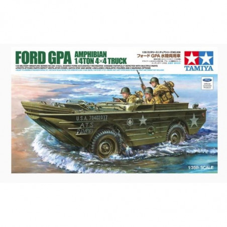 FORD GPA AMPHIBIAN 4X4 AVEC 3 FIGURINES 1/35 TAMIYA