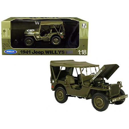 JEEP WILLIS YS MB 1941 VERSION FERMEE 1/18 WELLY 1