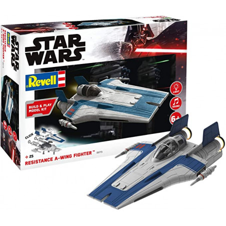 RESISTANCE A-WING FIGHTER STAR WARS EASY CLICK AVEC SON ET LUMIERE 1/144 REVELL