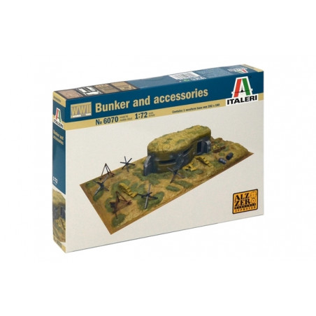 BUNKER ET ACCESSOIRES 1/72 ITALERI