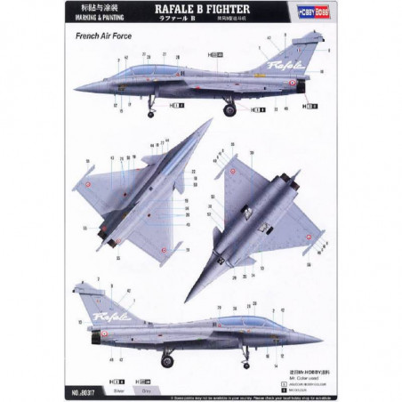 RAFALE B FIGHTER 1/48 HOBBY BOSS 1