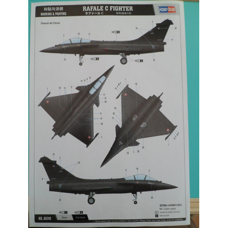 RAFALE C FIGHTER 1/48 HOBBY BOSS 1