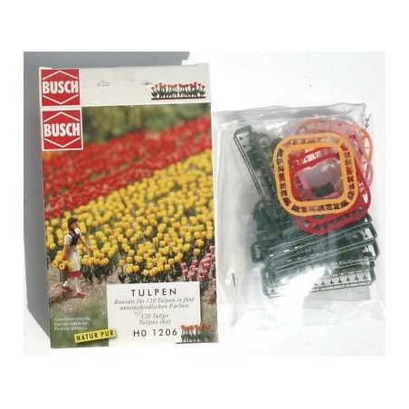 1/87 BUSCH KIT DE 120 TULIPES 1