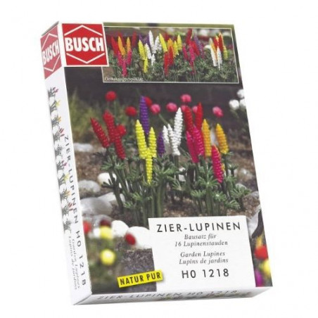 1/87 BUSCH KIT DE 48 LUPINS DE JARDINS