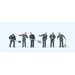 1/87 PREISER CHAUFFEURS ET CONDUCTEURS DE LOCOMOTIVE A VAPEUR