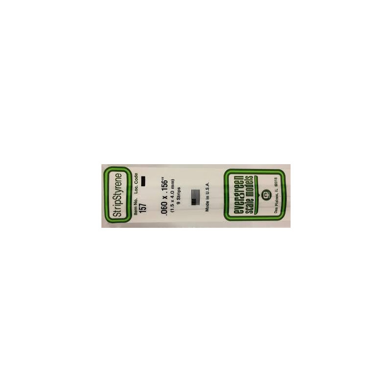 Tube Rectangulaire En Polystyrène EVERGREEN - 350 X 6.3 X 9.5 Mm, Lot De 2 - Pour Modélisme Et Bricolage