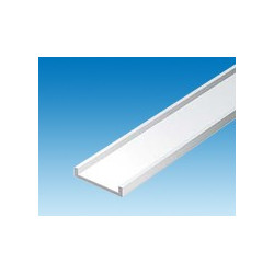 PROFILE EN U 7.9X350MM EVERGREEN