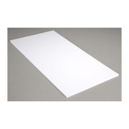 PLAQUE BLANCHE LISSE 0.38X150X300MM EVERGREEN 1