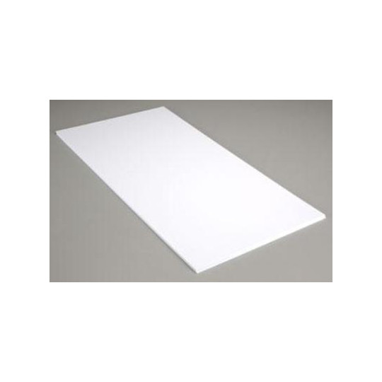 PLAQUE BLANCHE LISSE 0.38X150X300MM EVERGREEN