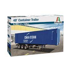 REMORQUE CONTAINER 40 1/24 ITALERI