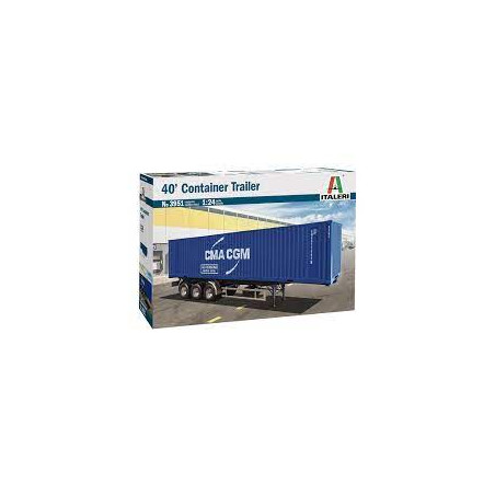 REMORQUE CONTAINER 40 1/24 ITALERI