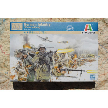 INFANTERIE ALLEMANDE TENUE D'HIVER 1/72 ITALERI