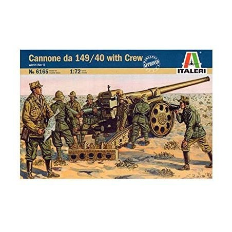 CANON ITALIEN 149/40 AVEC SERVANTS 1/72 ITALERI