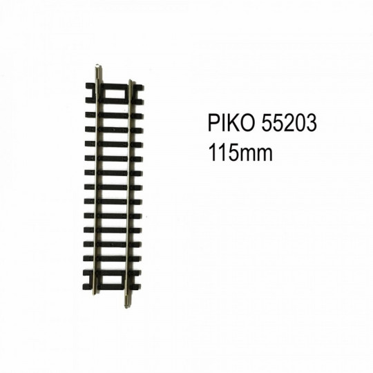 Rail Droit Piko G 35201 - Pour Train Miniature échelle G - Longueur 278 Mm - Compatible Modules 600 Mm