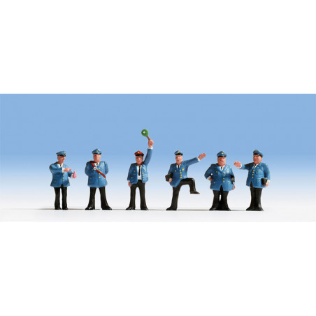 1/87 NOCH PERSONNAGES PERSONNEL DE CHEMIN DE FER