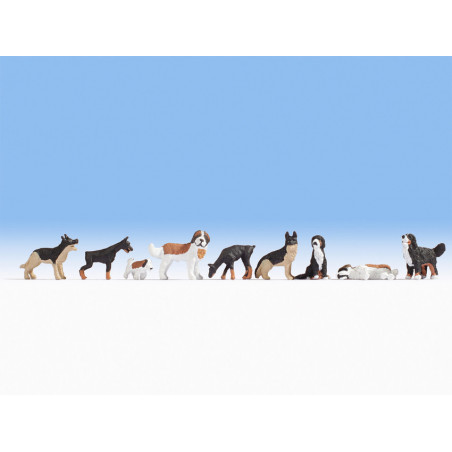 1/87 NOCH ANIMAUX LES CHIENS