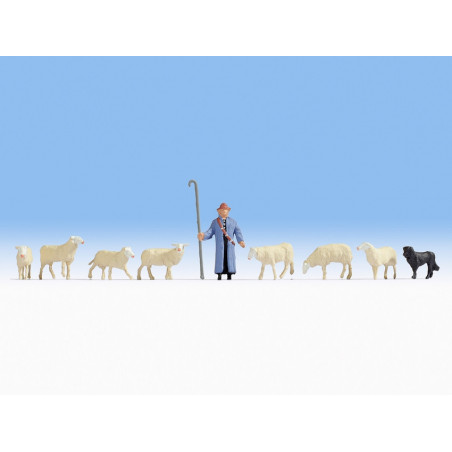 1/87 NOCH PERSONNAGES BERGER ET MOUTONS