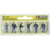 1/87 NOCH PERSONNAGES MECANICIENS & CONDUCTEUR 1