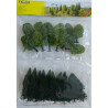 1/87 NOCH FORET MIXTE 25 ARBRES DE 5 A 14 CM 1