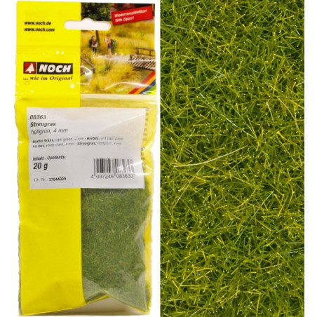 1/87 NOCH HERBES VERTE 4 MM PAQUET DE 20G