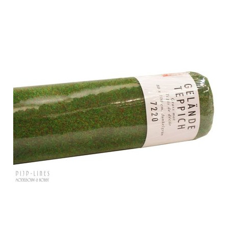 1/87 BUSCH TAPIS FIBRE VERT 100X80CM