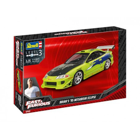 FAST & FURIOUS BRIAN'S MITSUBISHI ECLIPSE 1995 1/25 REVELL