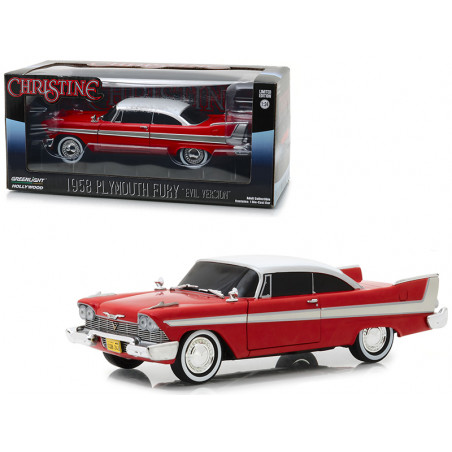 PLYMOUTH FURY 1958 " CHRISTINE VERSION MALEFIQUE " (1983) 1/24 GREENLIGHT
