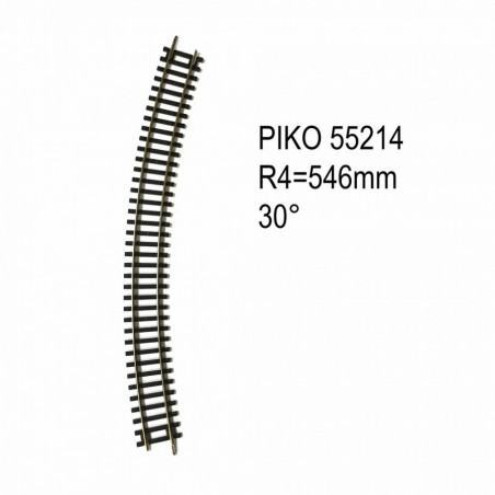1/87 PIKO RAIL COURBE R4