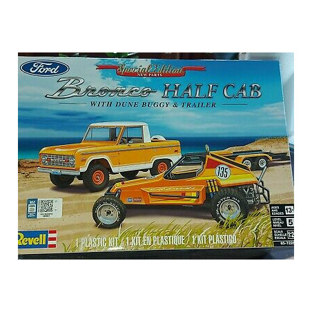 FORD BRONCO AVEC REMORQUE ET BUGGY 1/25 REVELL
