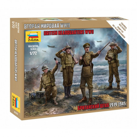 ETAT MAJOR BRITANNIQUE 1939-1945 1/72 ZVESDA