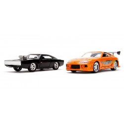 COFFRET FAST AND FURIOUS DODGE CHARGER R/T ET TOYOTA SUPRA 1/32 JADA
