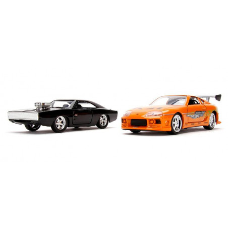 COFFRET FAST AND FURIOUS DODGE CHARGER R/T ET TOYOTA SUPRA 1/32 JADA