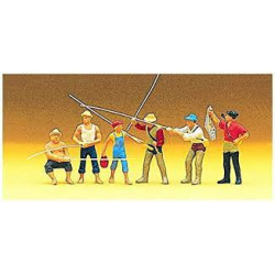 1/87 PREISER PECHEURS A LA LIGNE