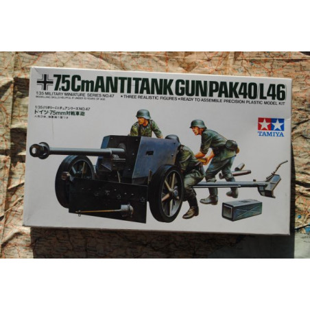 CANON ANTI-CHAR ALLEMAND PAK 40 7.5CM 1/35 TAMIYA