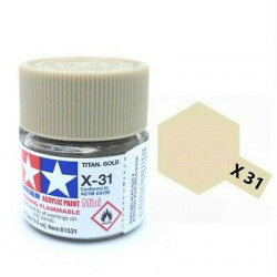 TAMIYA X31 TITANE DORE BRILLANT