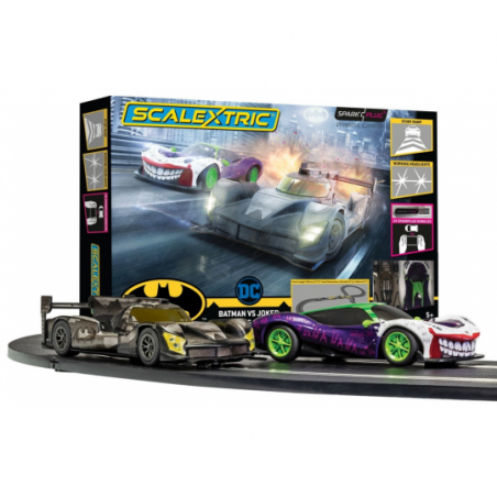 1/32 SCALEXTRIC CIRCUIT DE DEPART SPARK PLUG BATMAN VS JOKER 1