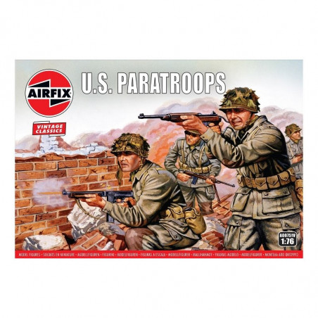 PARACHUTISTES U.S 1/76 AIRFIX