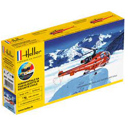 STARTER KIT ALOUETTE III SECURITE CIVILE 1/72 HELLER