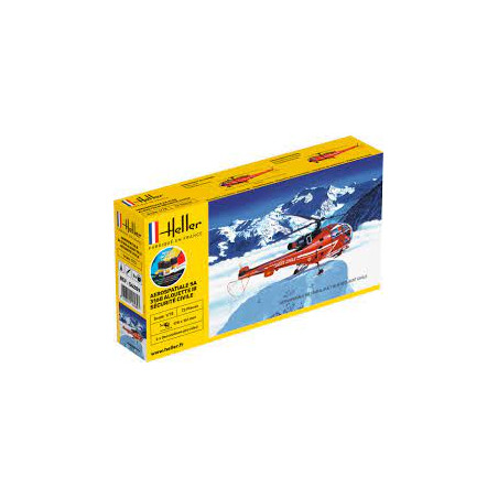 STARTER KIT ALOUETTE III SECURITE CIVILE 1/72 HELLER