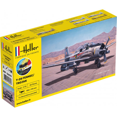 STARTER KIT T-28 FENNEC / TROJAN 1/72 HELLER