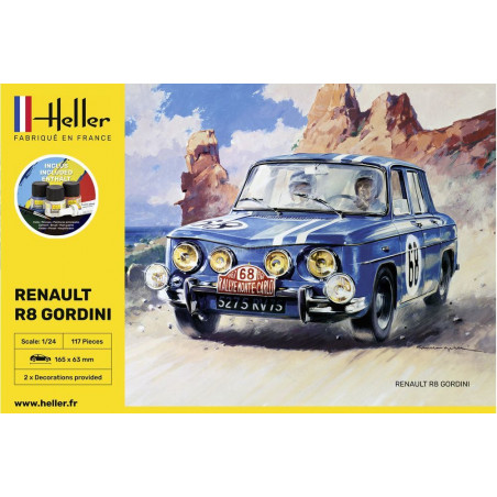 STARTER KIT RENAULT R8 GORDINI 1/24 HELLER