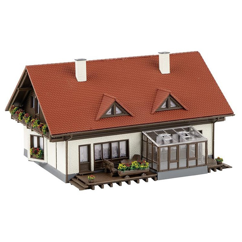 Maquette Faller : Bureau De Poste à L'échelle HO - Occasion (modèle De Hangar Ou Bâtiment)